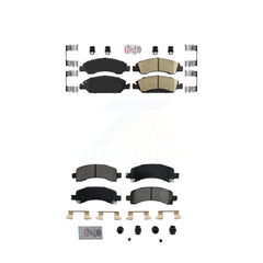 AmeriBRAKES KNF-101255 Disc Brake Pad for 2009-2014 Chevrolet Express 1500, GMC Savana 1500 - Front and Rear