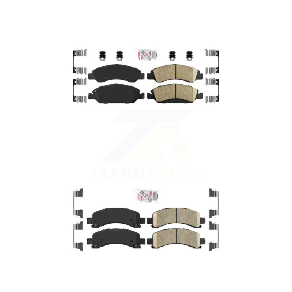 AmeriBRAKES KNF-101256 Disc Brake Pad for 2009-2014 Chevrolet Express 1500, GMC Savana 1500 - Front and Rear