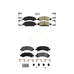 AmeriBRAKES KNF-101257 Disc Brake Pad for 2009-2014 Chevrolet Express 1500, GMC Savana 1500 - Front and Rear