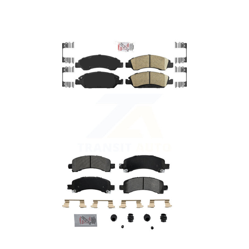 AmeriBRAKES KNF-101257 Disc Brake Pad for 2009-2014 Chevrolet Express 1500, GMC Savana 1500 - Front and Rear
