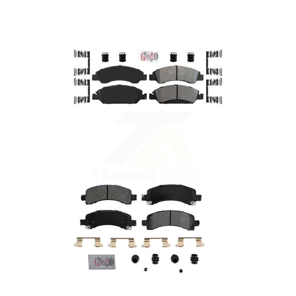 AmeriBRAKES KNF-101259 Disc Brake Pad for 2009-2014 Chevrolet Express 1500, GMC Savana 1500 - Front and Rear