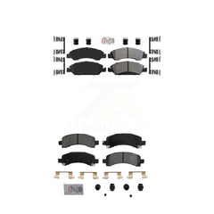 AmeriBRAKES KNF-101259 Disc Brake Pad for 2009-2014 Chevrolet Express 1500, GMC Savana 1500 - Front and Rear