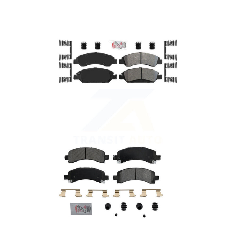 AmeriBRAKES KNF-101259 Disc Brake Pad for 2009-2014 Chevrolet Express 1500, GMC Savana 1500 - Front and Rear