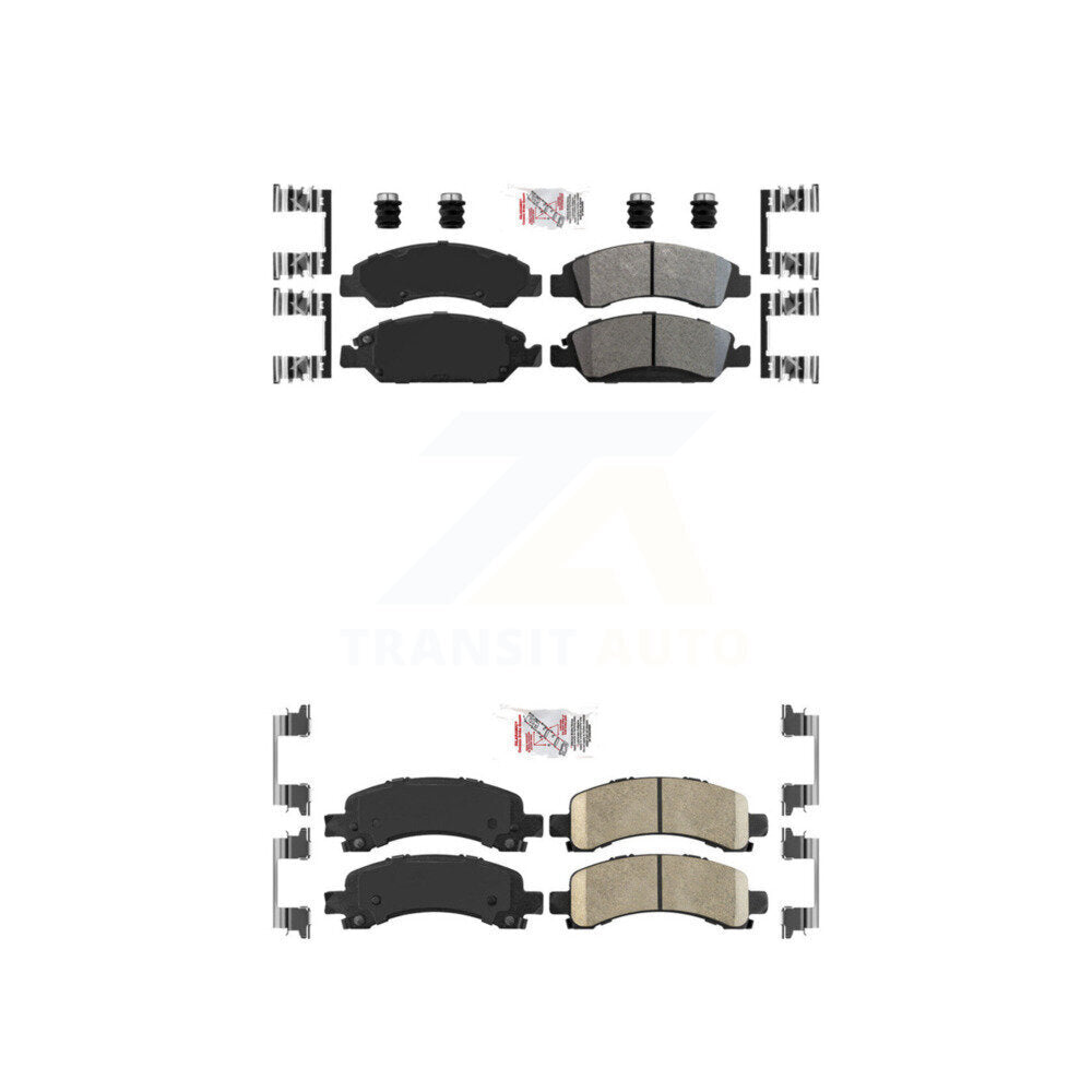 AmeriBRAKES KNF-101260 Disc Brake Pad for 2009-2014 Chevrolet Express 1500, GMC Savana 1500 - Front and Rear
