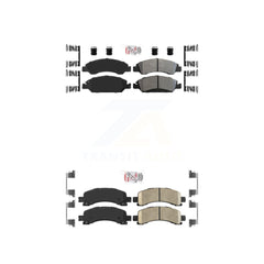 AmeriBRAKES KNF-101260 Disc Brake Pad for 2009-2014 Chevrolet Express 1500, GMC Savana 1500 - Front and Rear