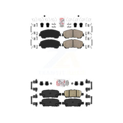 AmeriBRAKES KNF-101261 Disc Brake Pad for 2014-2023 Nissan Rogue, Nissan Qashqai, Nissan Rogue Sport - Front and Rear