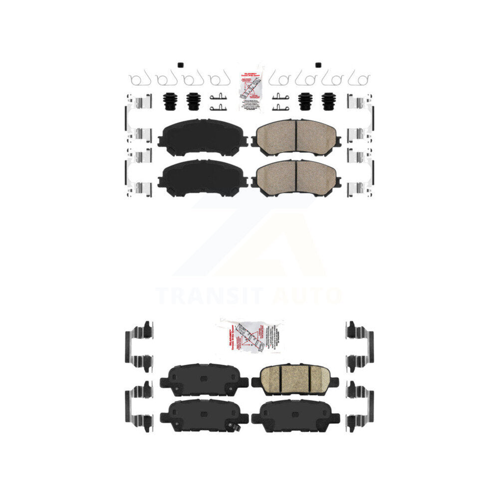 AmeriBRAKES KNF-101262 Disc Brake Pad for 2014-2023 Nissan Rogue, Nissan Qashqai, Nissan Rogue Sport - Front and Rear