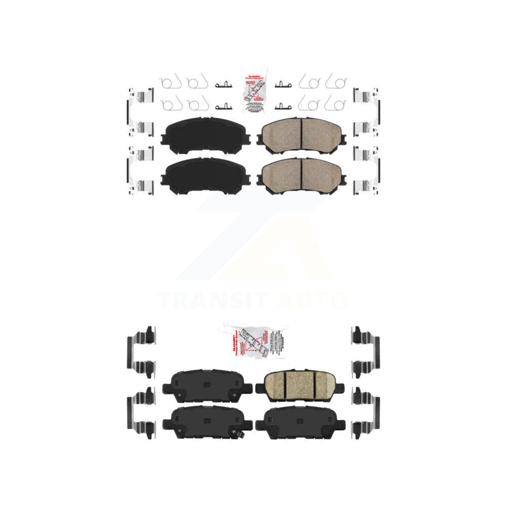AmeriBRAKES KNF-101264 Disc Brake Pad for 2014-2023 Nissan Rogue, Nissan Qashqai, Nissan Rogue Sport - Front and Rear