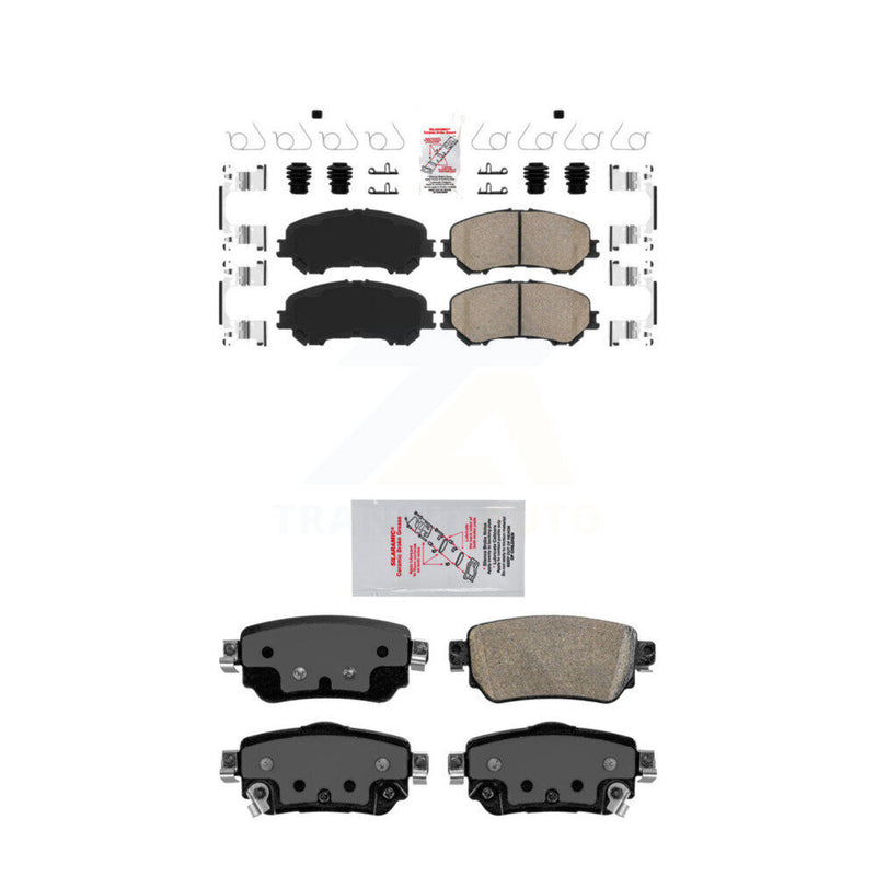 AmeriBRAKES KNF-101265 Disc Brake Pad for 2019-2023 Nissan Rogue, Nissan Qashqai, Nissan Rogue Sport - Front and Rear