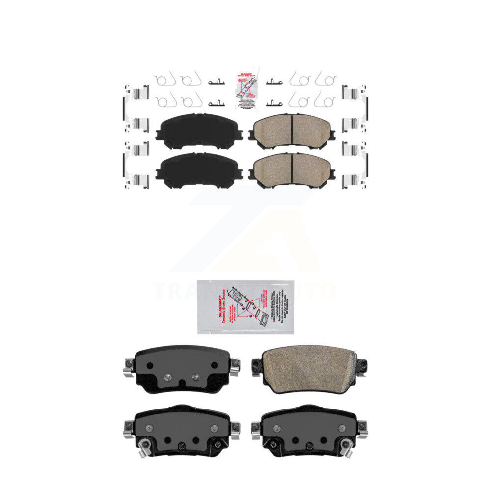 AmeriBRAKES KNF-101266 Disc Brake Pad for 2019-2023 Nissan Rogue, Nissan Qashqai, Nissan Rogue Sport - Front and Rear