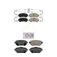 AmeriBRAKES KNF-101266 Disc Brake Pad for 2019-2023 Nissan Rogue, Nissan Qashqai, Nissan Rogue Sport - Front and Rear