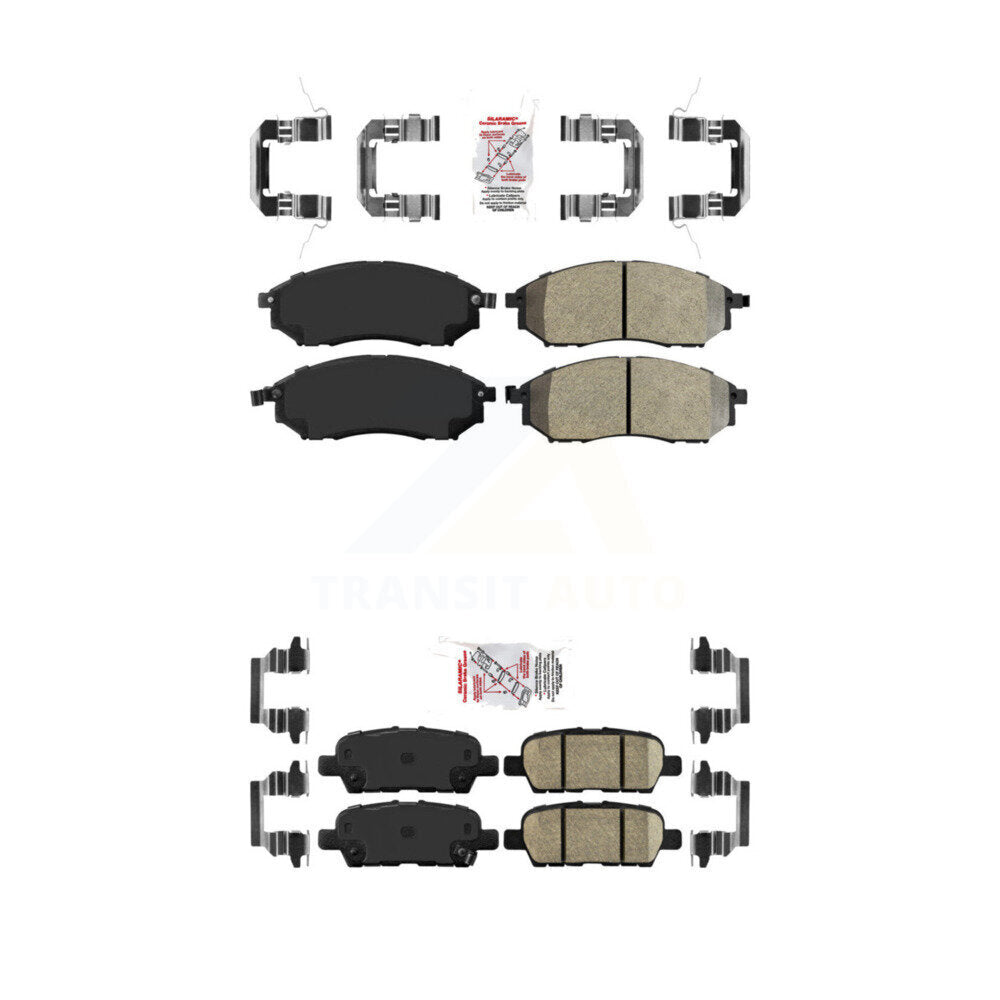 AmeriBRAKES KNF-101271 Disc Brake Pad for 2011-2014 Nissan Murano - Front and Rear