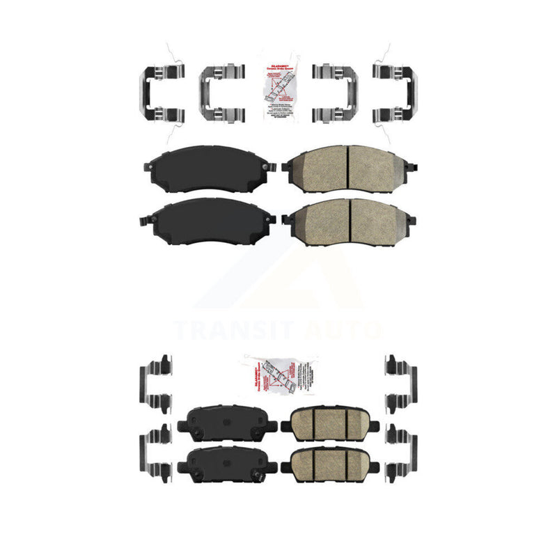 AmeriBRAKES KNF-101271 Disc Brake Pad for 2011-2014 Nissan Murano - Front and Rear