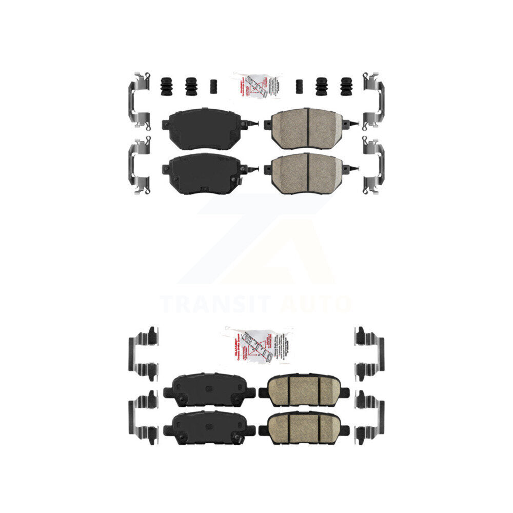 AmeriBRAKES KNF-101273 Disc Brake Pad for 2009-2012 Nissan Murano - Front and Rear