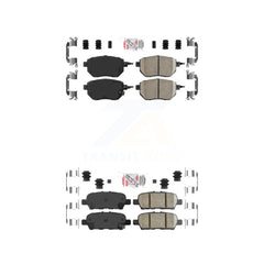 AmeriBRAKES KNF-101274 Disc Brake Pad for 2009-2012 Nissan Murano - Front and Rear