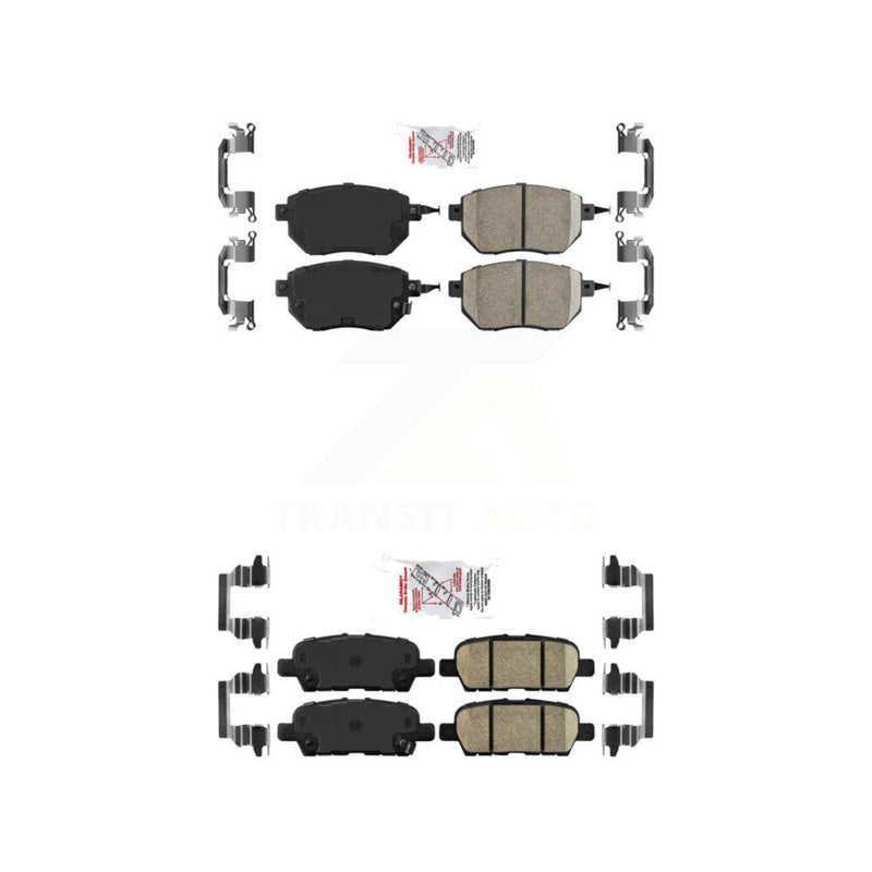 AmeriBRAKES KNF-101275 Disc Brake Pad for 2009-2012 Nissan Murano - Front and Rear