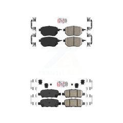 AmeriBRAKES KNF-101276 Disc Brake Pad for 2009-2012 Nissan Murano - Front and Rear