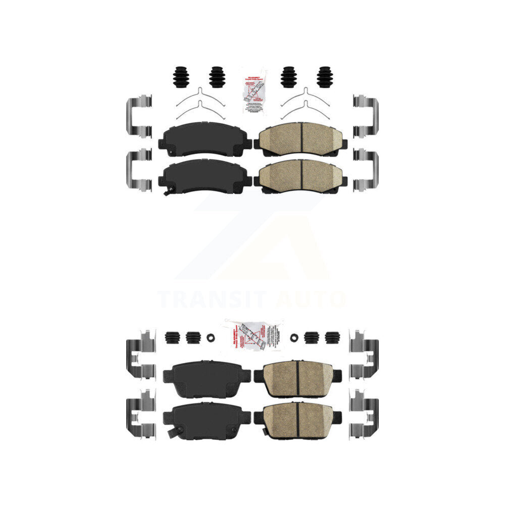 AmeriBRAKES KNF-101280 Disc Brake Pad for 2006-2014 Acura TL, Honda Ridgeline - Front and Rear