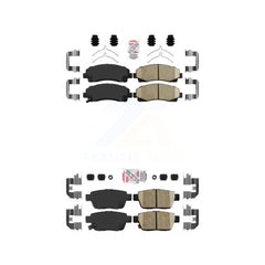 AmeriBRAKES KNF-101280 Disc Brake Pad for 2006-2014 Acura TL, Honda Ridgeline - Front and Rear
