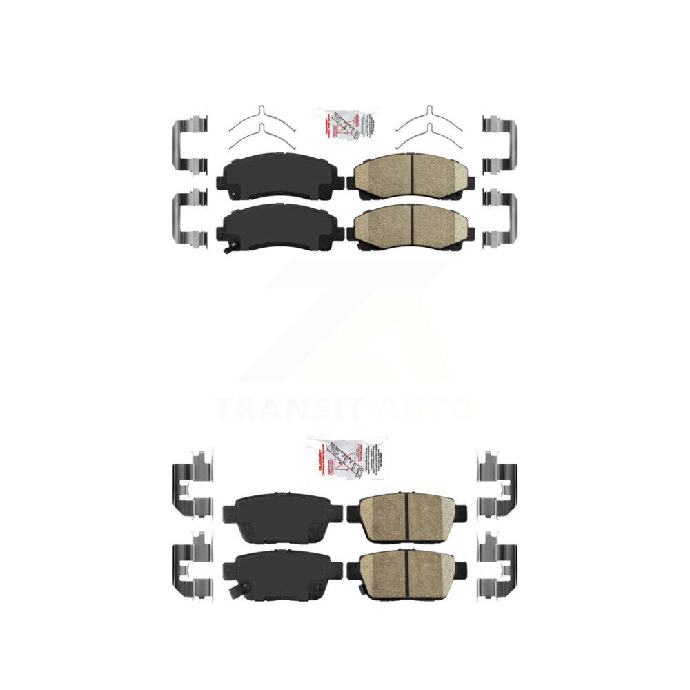 AmeriBRAKES KNF-101281 Disc Brake Pad for 2006-2014 Acura TL, Honda Ridgeline - Front and Rear