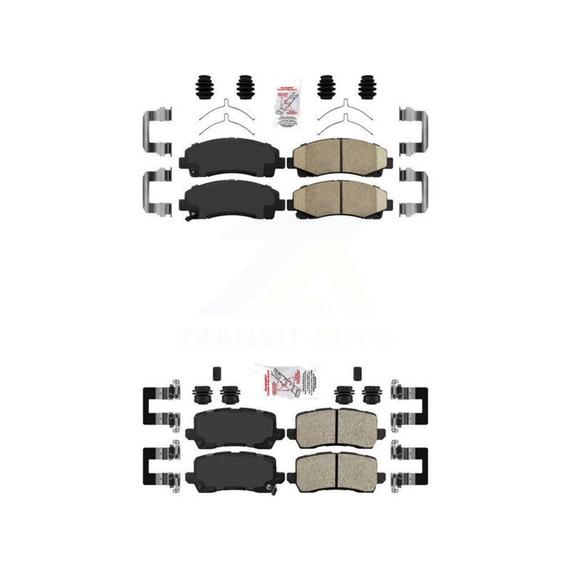 AmeriBRAKES KNF-101283 Disc Brake Pad for 2015-2020 Acura TLX - Front and Rear