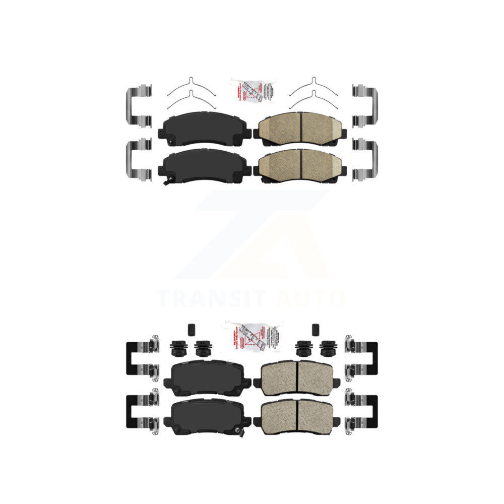 AmeriBRAKES KNF-101285 Disc Brake Pad for 2015-2020 Acura TLX - Front and Rear