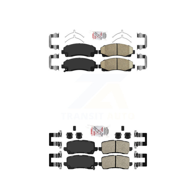 AmeriBRAKES KNF-101285 Disc Brake Pad for 2015-2020 Acura TLX - Front and Rear