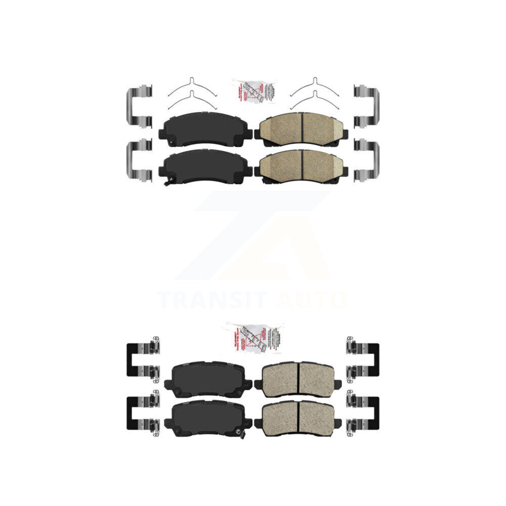 AmeriBRAKES KNF-101286 Disc Brake Pad for 2015-2020 Acura TLX - Front and Rear