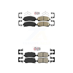 AmeriBRAKES KNF-101286 Disc Brake Pad for 2015-2020 Acura TLX - Front and Rear