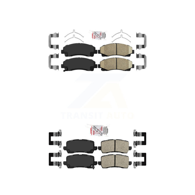 AmeriBRAKES KNF-101286 Disc Brake Pad for 2015-2020 Acura TLX - Front and Rear