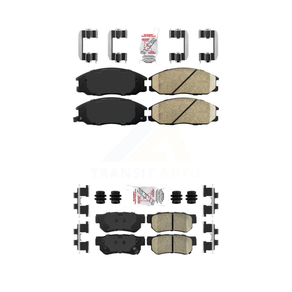 AmeriBRAKES KNF-101287 Disc Brake Pad for 2001-2006 Kia Amanti, Hyundai XG350 and More - Front and Rear