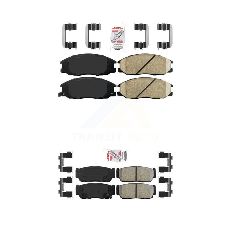 AmeriBRAKES KNF-101289 Disc Brake Pad for 2003-2009 Kia Sorento - Front and Rear
