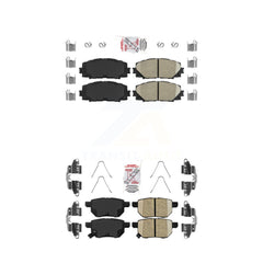 AmeriBRAKES KNF-101296 Disc Brake Pad for 2010-2022 Toyota Corolla, Toyota Prius AWD-e and More - Front and Rear