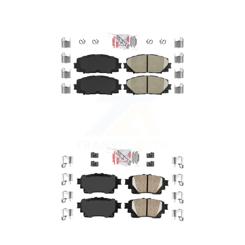 AmeriBRAKES KNF-101298 Disc Brake Pad for 2020-2022 Toyota Corolla - Front and Rear