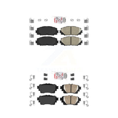 AmeriBRAKES KNF-101299 Disc Brake Pad for 2020-2022 Toyota Corolla - Front and Rear