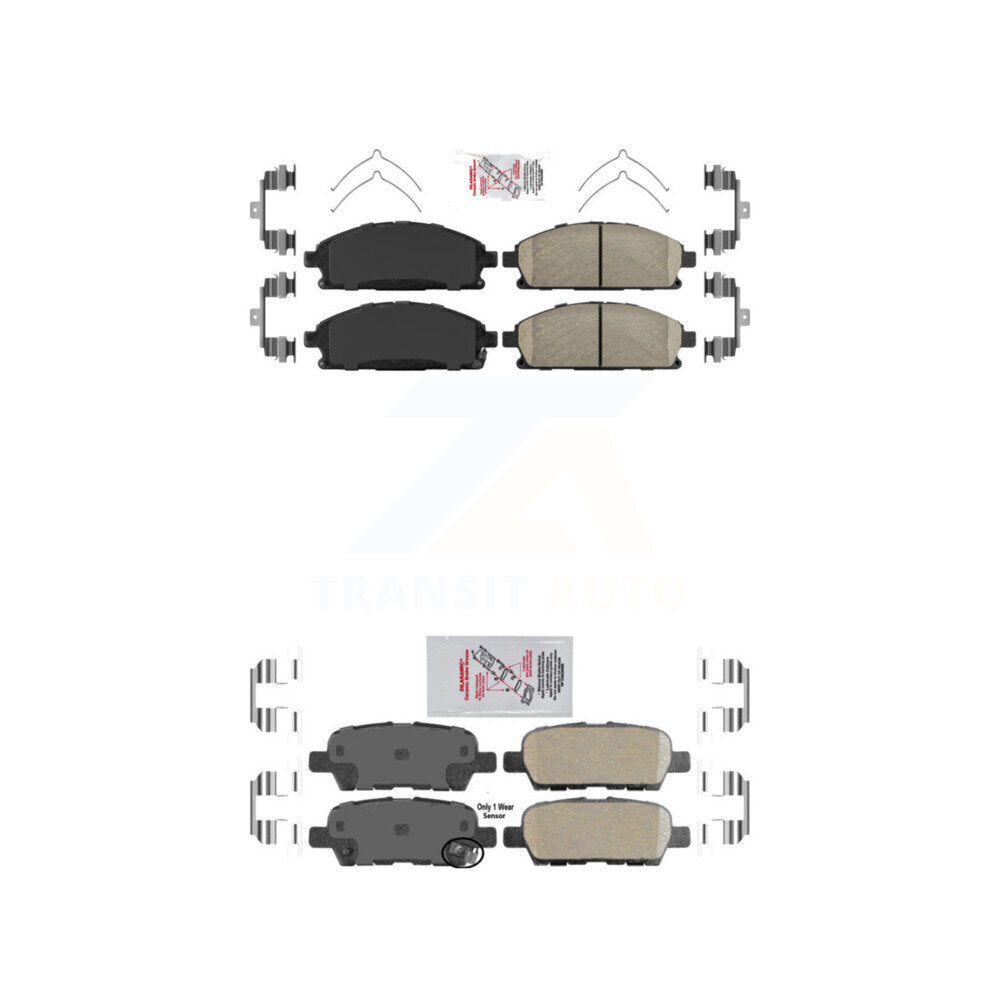 AmeriBRAKES KNF-101303 Disc Brake Pad for 2002-2009 Nissan Quest, Nissan X-Trail - Front and Rear