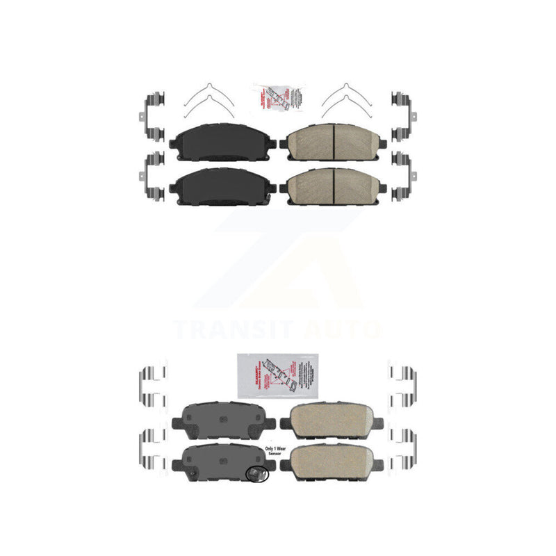 AmeriBRAKES KNF-101303 Disc Brake Pad for 2002-2009 Nissan Quest, Nissan X-Trail - Front and Rear