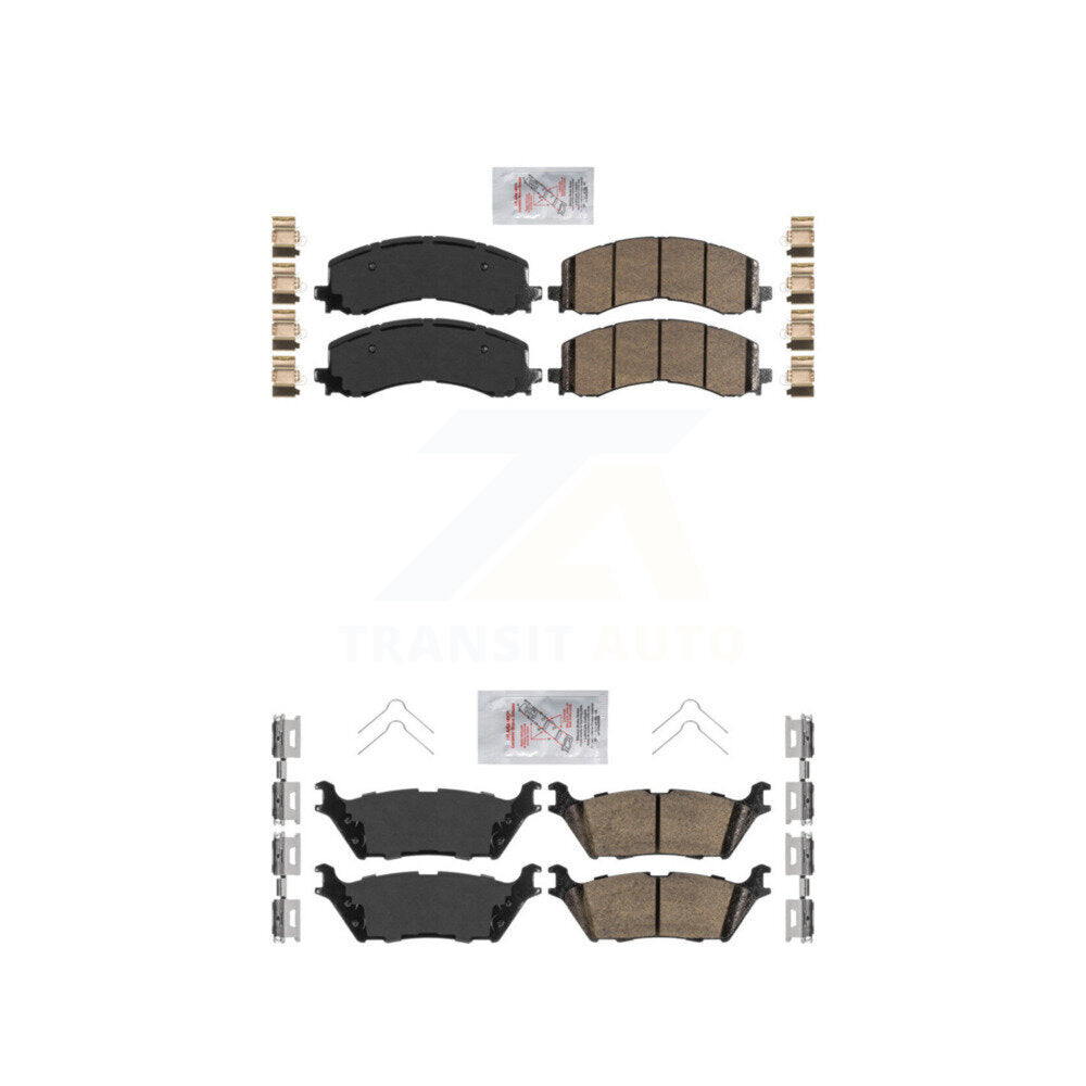 AmeriBRAKES KNF-101304 Disc Brake Pad for 2021-2025 Ford Bronco, Ford Expedition and More - Front and Rear