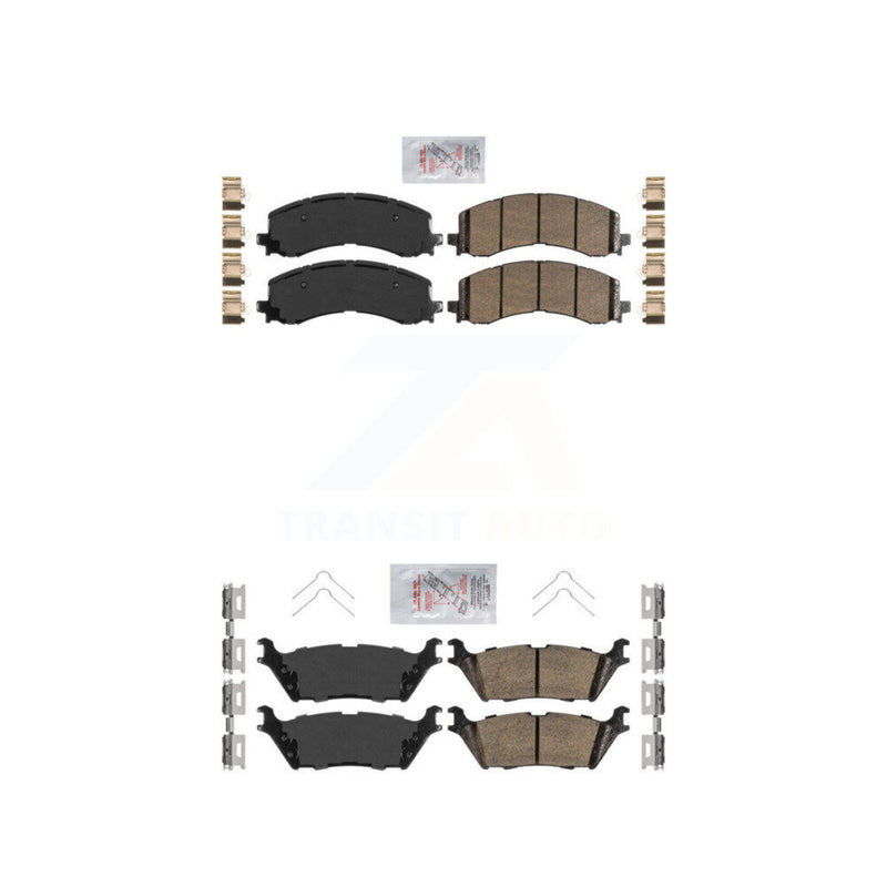 AmeriBRAKES KNF-101304 Disc Brake Pad for 2021-2025 Ford Bronco, Ford Expedition and More - Front and Rear