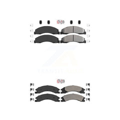 AmeriBRAKES KNF-101307 Disc Brake Pad for 2008-2023 Ford E-350 Super Duty, Ford E-450 Super Duty and More - Front and Rear