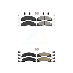 AmeriBRAKES KNF-101308 Disc Brake Pad for 2008-2023 Ford E-350 Super Duty, Ford E-450 Super Duty and More - Front and Rear