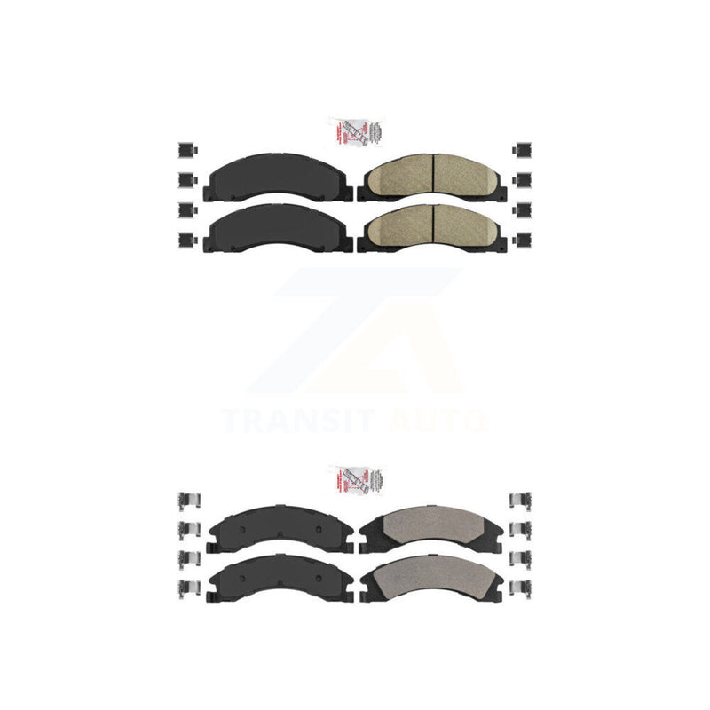 AmeriBRAKES KNF-101310 Disc Brake Pad for 2008-2023 Ford E-350 Super Duty, Ford E-450 Super Duty and More - Front and Rear