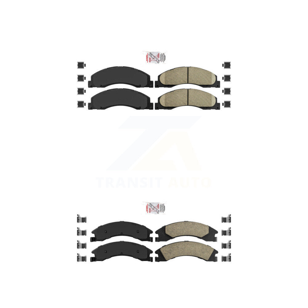 AmeriBRAKES KNF-101311 Disc Brake Pad for 2008-2023 Ford E-350 Super Duty, Ford E-450 Super Duty and More - Front and Rear