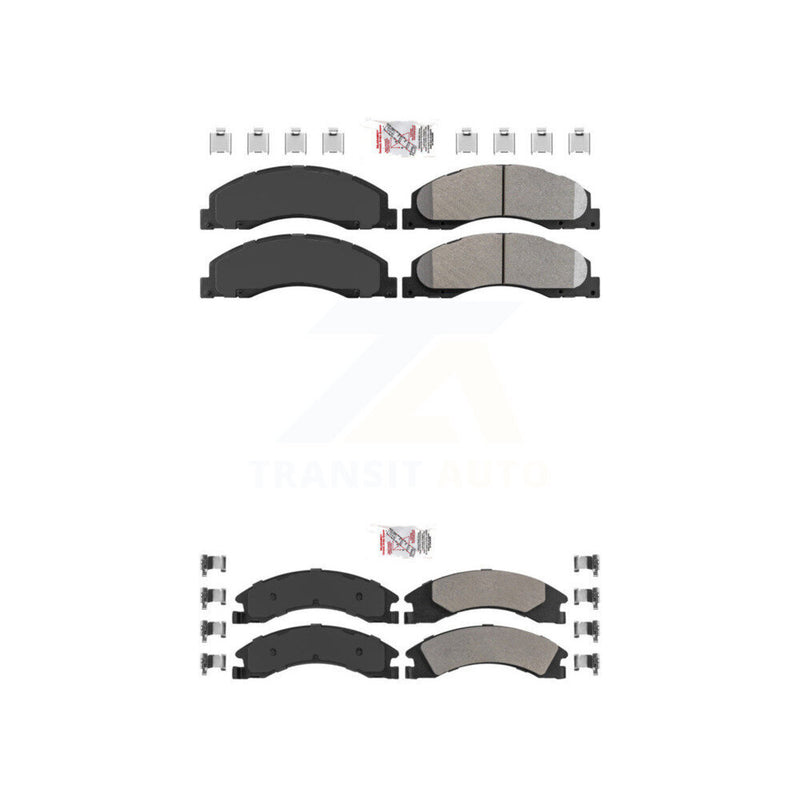 AmeriBRAKES KNF-101313 Disc Brake Pad for 2008-2023 Ford E-350 Super Duty, Ford E-450 Super Duty and More - Front and Rear