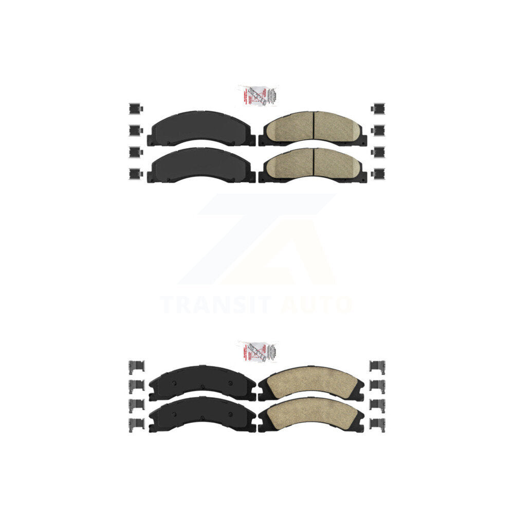 AmeriBRAKES KNF-101317 Disc Brake Pad for 2008-2023 Ford E-450 Super Duty - Front and Rear