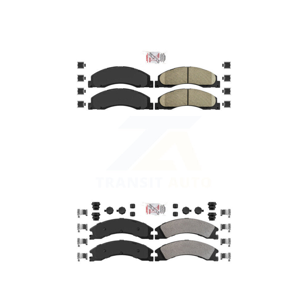 AmeriBRAKES KNF-101318 Disc Brake Pad for 2008-2023 Ford E-450 Super Duty - Front and Rear