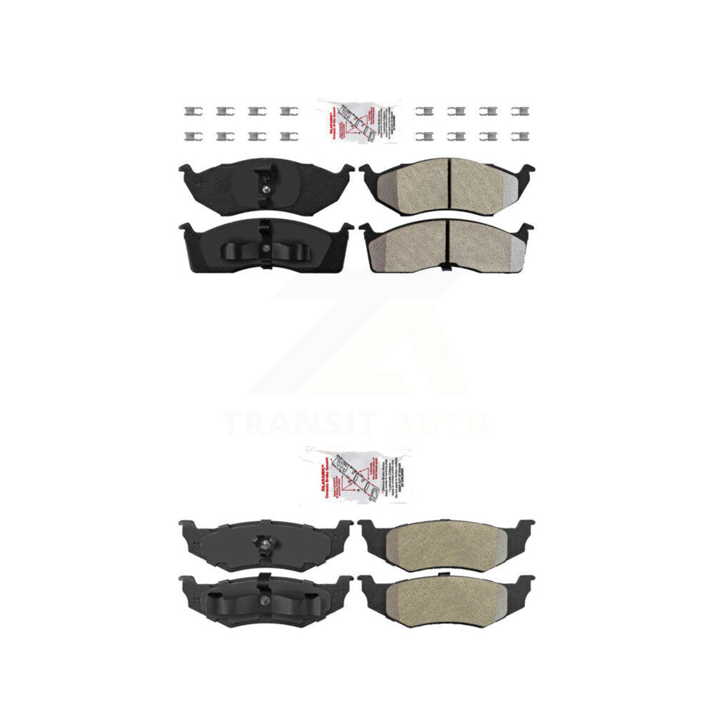 AmeriBRAKES KNF-101326 Disc Brake Pad for 1995-2004 Dodge Intrepid, Chrysler 300M and More - Front and Rear