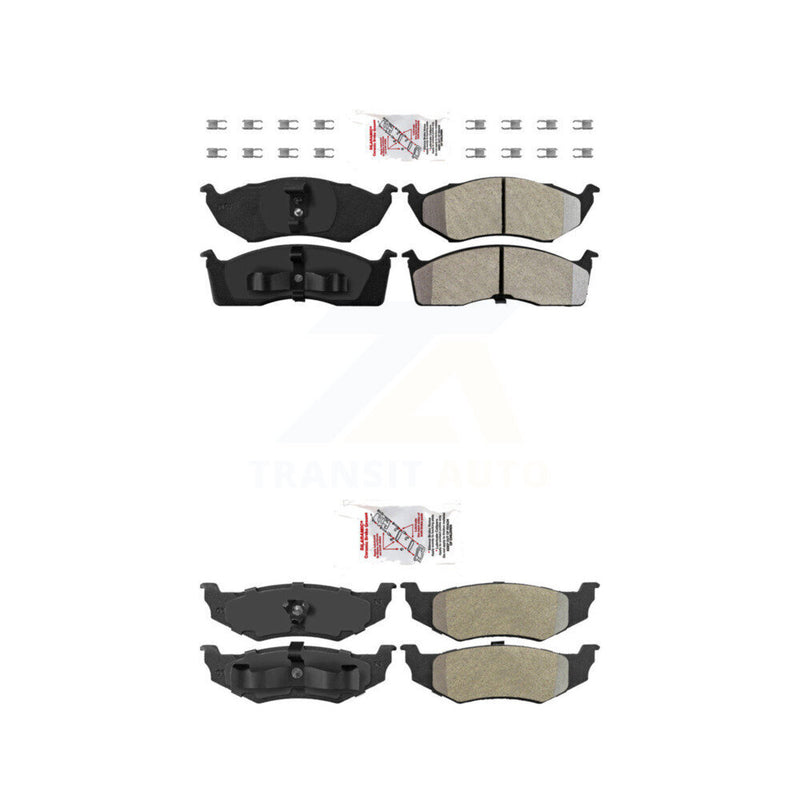 AmeriBRAKES KNF-101326 Disc Brake Pad for 1995-2004 Dodge Intrepid, Chrysler 300M and More - Front and Rear