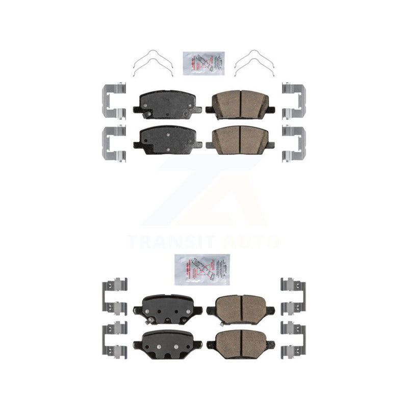 AmeriBRAKES KNF-101328 Disc Brake Pad for 2018-2022 Buick Encore, Chevrolet Trax - Front and Rear