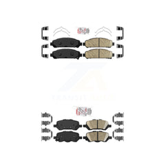 AmeriBRAKES KNF-101329 Disc Brake Pad for 2009-2016 Toyota Venza - Front and Rear